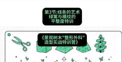 第03节：线条的艺术&mdash;&mdash;绿篱与模纹的平整度特训，课程：《景观树木&ldquo;整形外科&rdquo;造型实战特训营》#识农AI