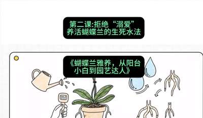 第二节：拒绝&ldquo;溺爱&rdquo;：养活蝴蝶兰的生死水法，课程：《蝴蝶兰雅养六讲：从阳台小白到园艺达人》#识农AI